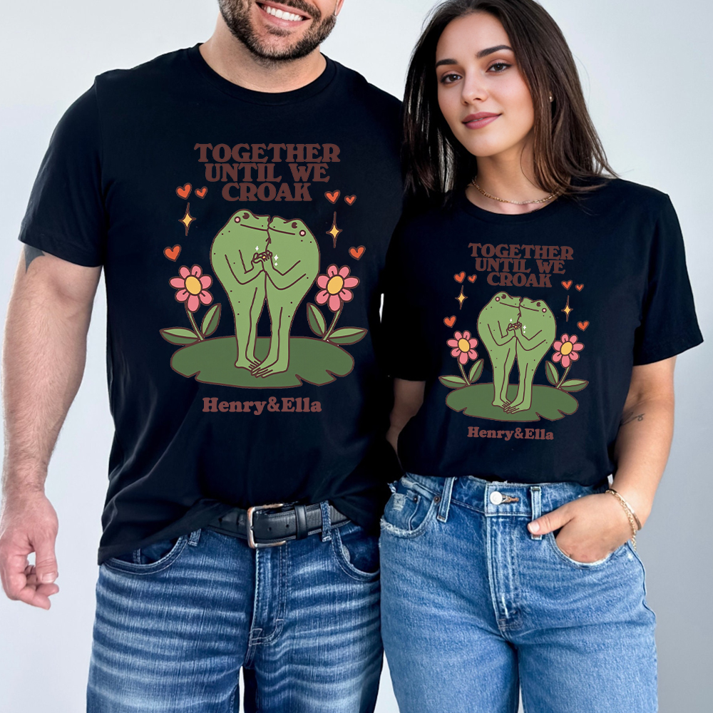 Personalized Name Frog Anniversary Shirt for Unique & Love | JNSCloth48