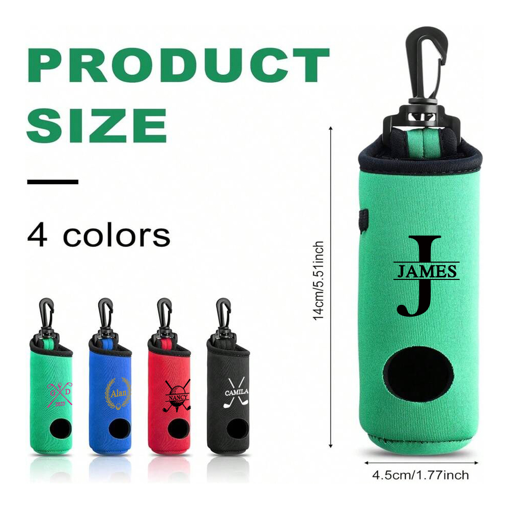 Personalized Monogram Portable Golf Ball Bag | JNSBag103