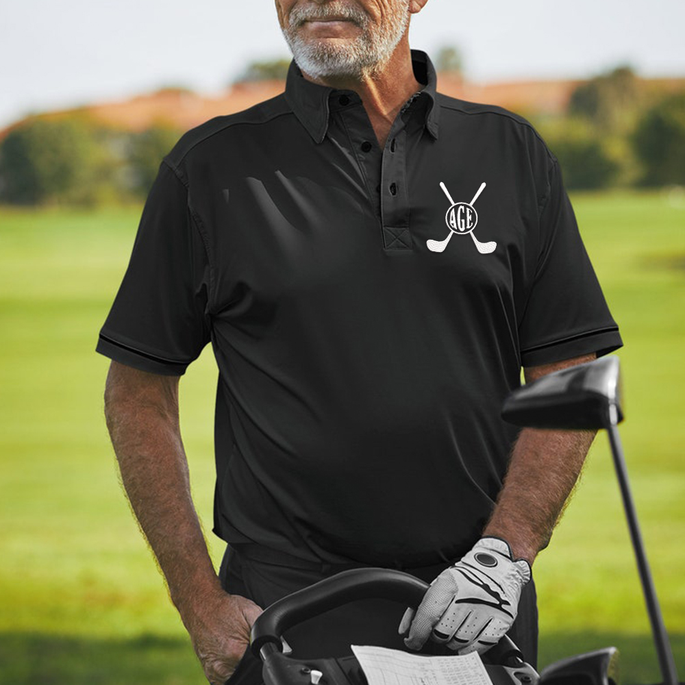 Personalized Monogram Embroidered Golf Polo Shirt | JNSCloth37