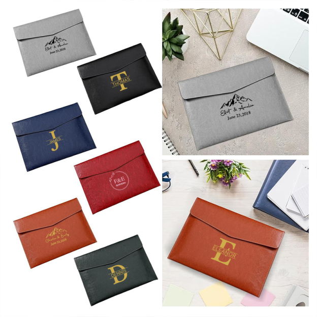 Personalized Monogram Leather File Folder for Unique & Love | JNSBag56