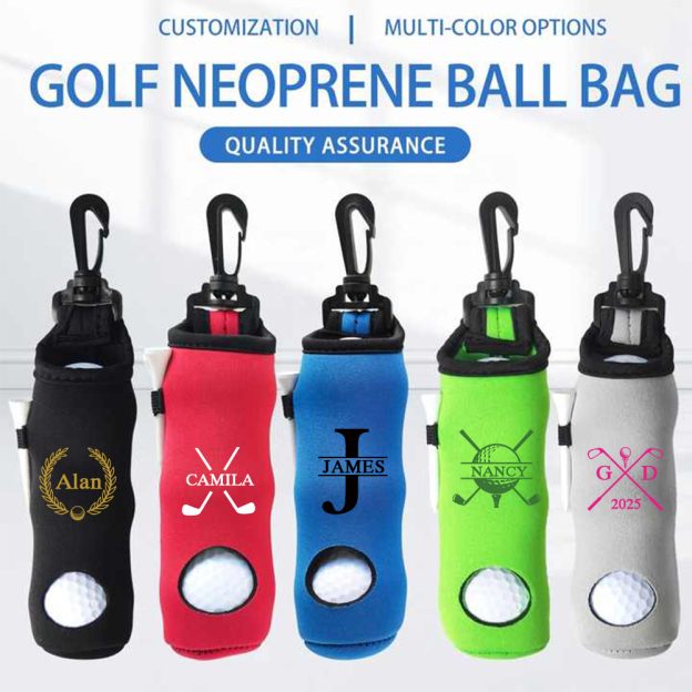 Personalized Monogram Portable Golf Ball Bag | JNSBag103