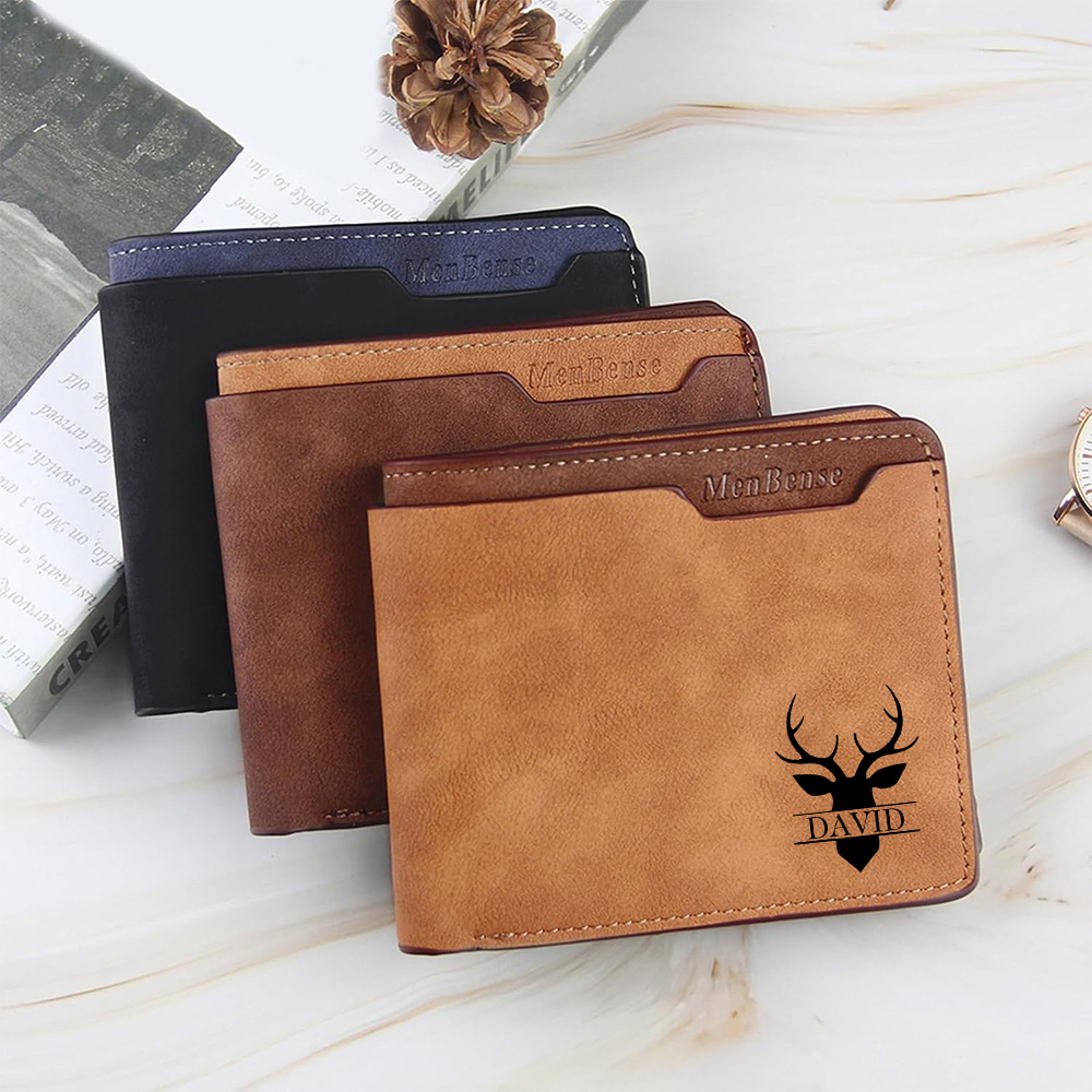 Personalized Leather Monogram Wallet for Unique & Love | JNSBag75
