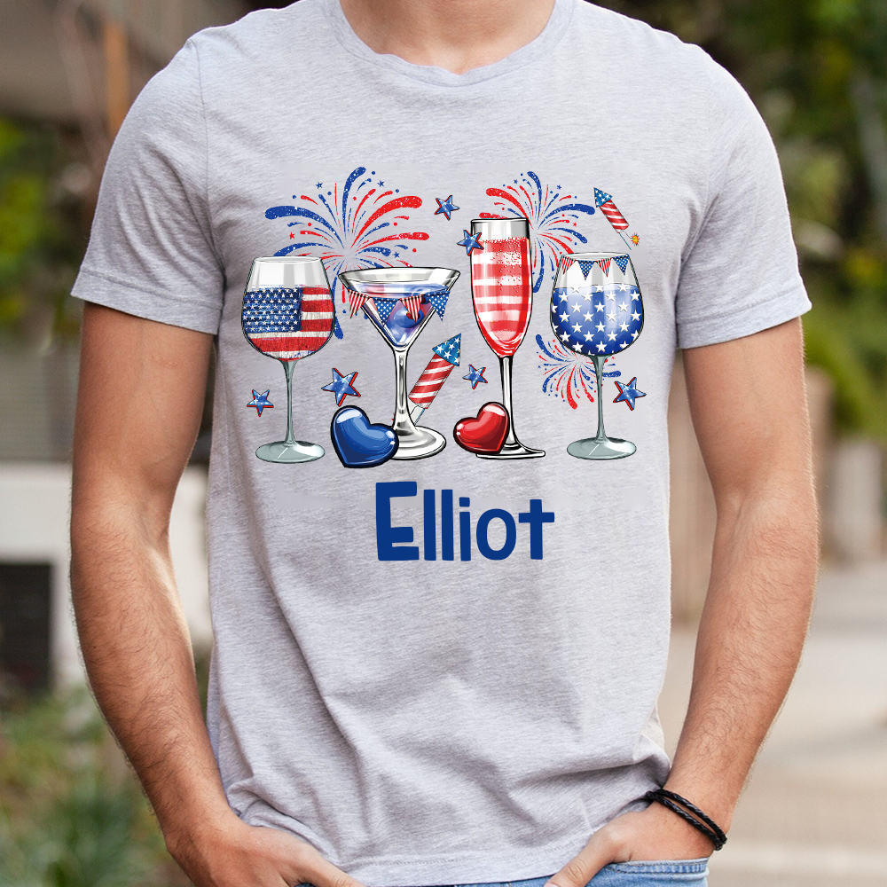 Personalized July 4th Patriotic Shirt for Unique & Love | JNSJuly11