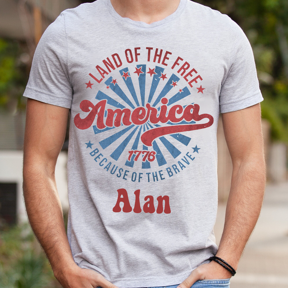 Personalized July 4th Patriotic Shirt for Unique & Love | JNSJuly24