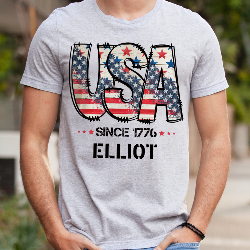 Personalized July 4th Patriotic Shirt for Unique & Love | JNSJuly29