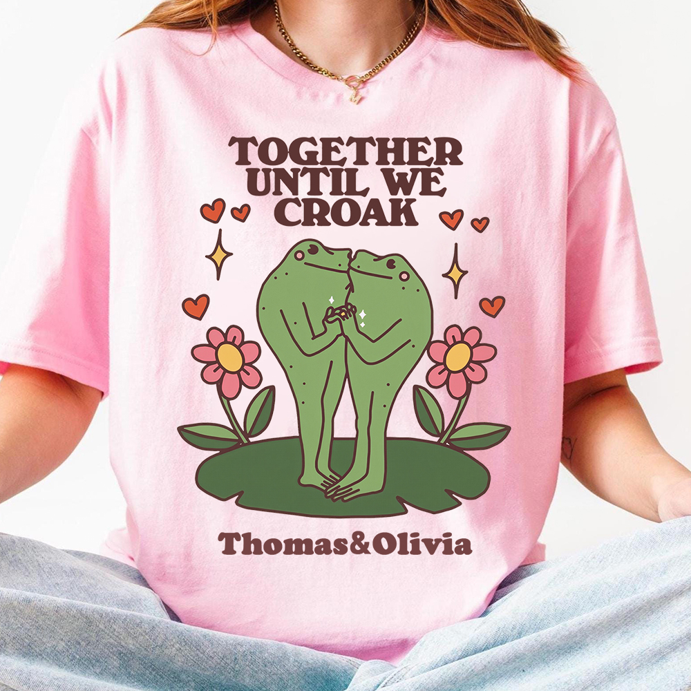 Personalized Name Frog Anniversary Shirt for Unique & Love | JNSCloth48