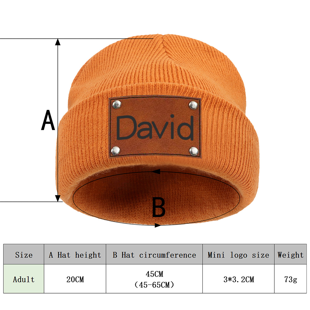 Personalized Name Knitted Winter Hat | KKHat11