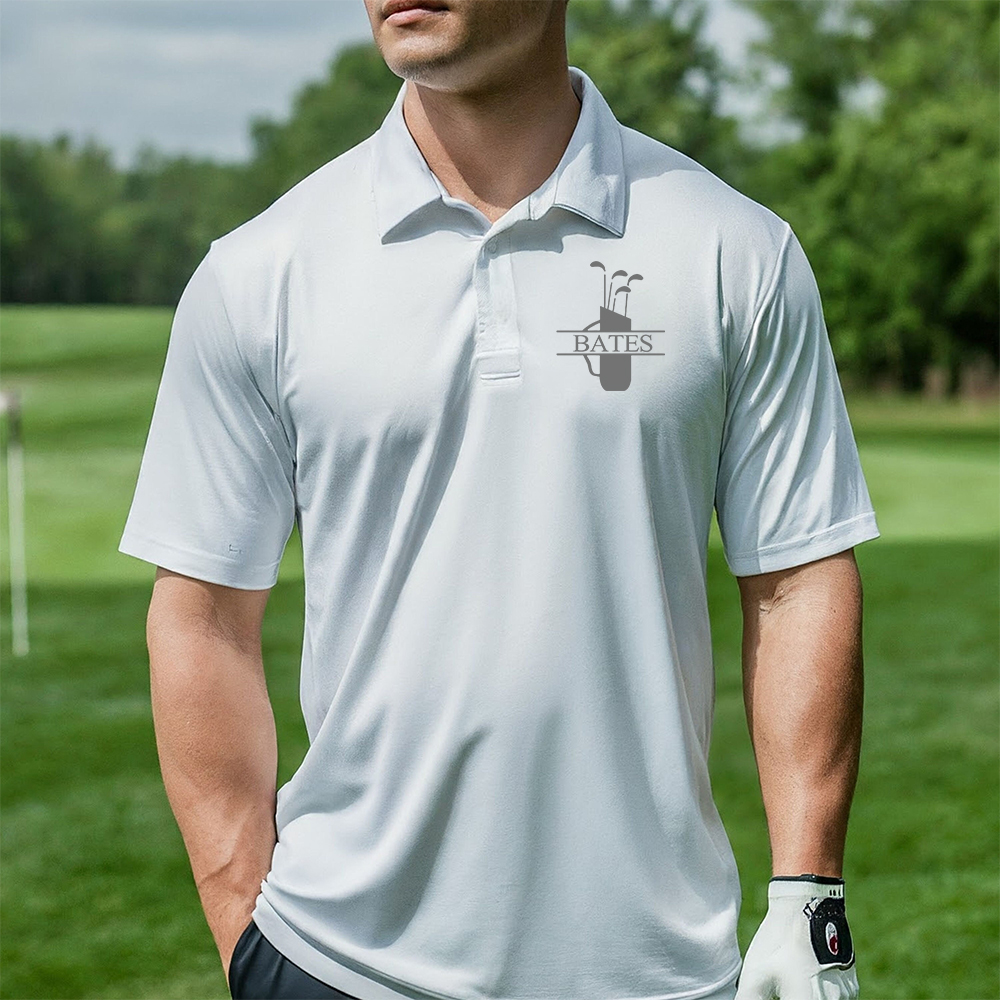 Personalized Monogram Embroidered Golf Polo Shirt | JNSCloth37