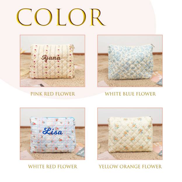 Personalized Monogram Makeup Bag | JNSBag49