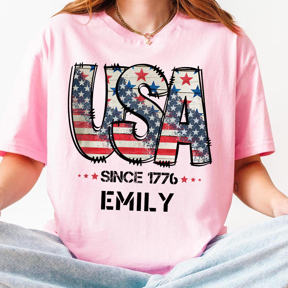 Personalized July 4th Patriotic Shirt for Unique & Love | JNSJuly29