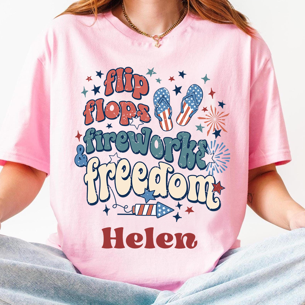 Personalized July 4th Patriotic Shirt for Unique & Love | JNSJuly05