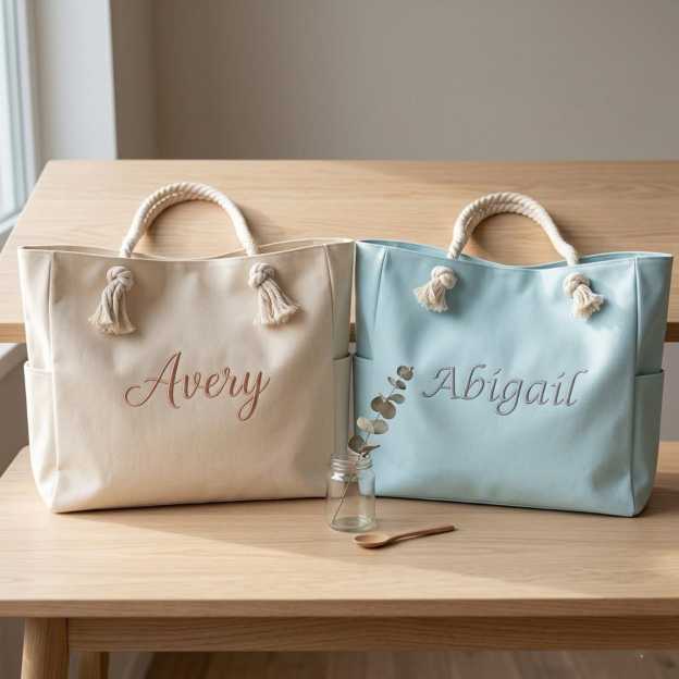 Personalized Embroidered Ocean Soul Beach Canvas Bag for Unique & Love | JNSBag127