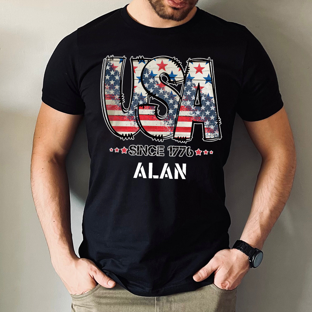 Personalized July 4th Patriotic Shirt for Unique & Love | JNSJuly29