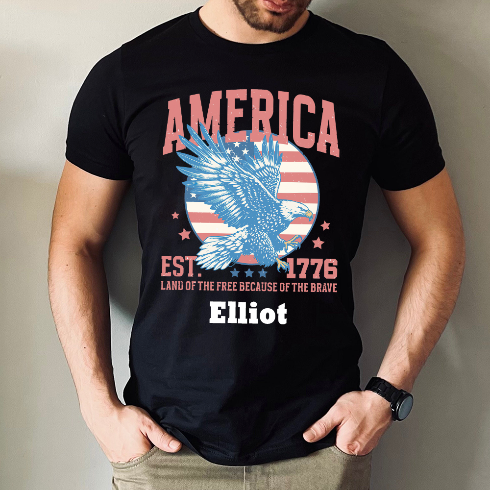 Personalized July 4th Patriotic Shirt for Unique & Love | JNSJuly30