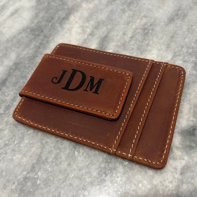 Personalized Leather Magnetic Money Clip for Unique & Love | JNSBag29