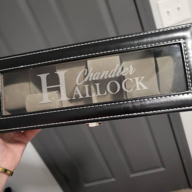 Personalized Monogram Leather Watch Box for Unique & Love | JNSCase03