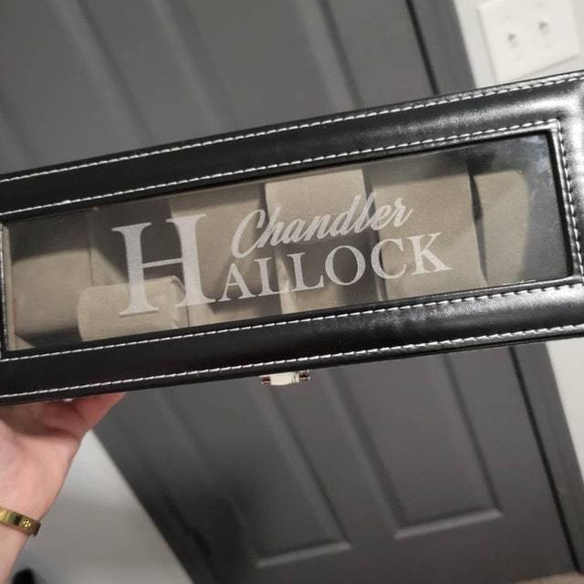 Personalized Monogram Leather Watch Box for Unique & Love | JNSCase03