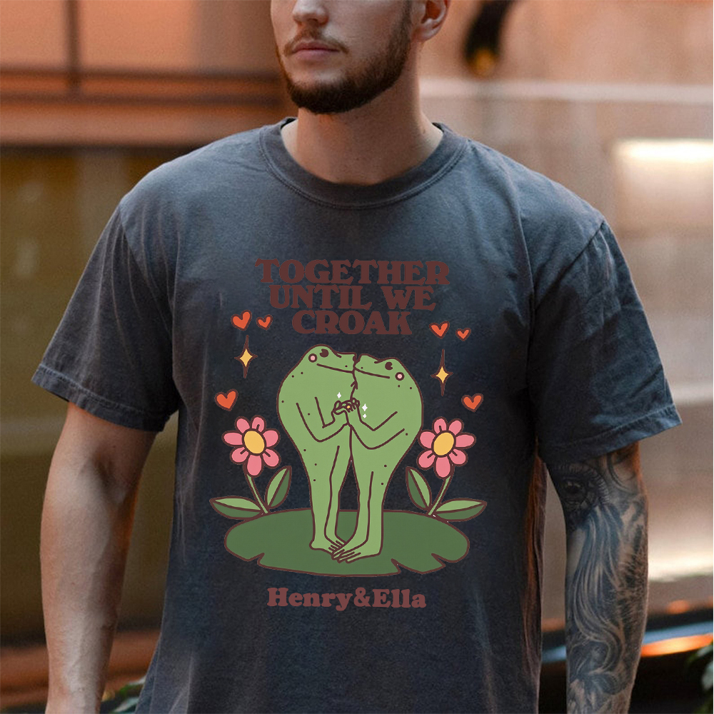 Personalized Name Frog Anniversary Shirt for Unique & Love | JNSCloth48