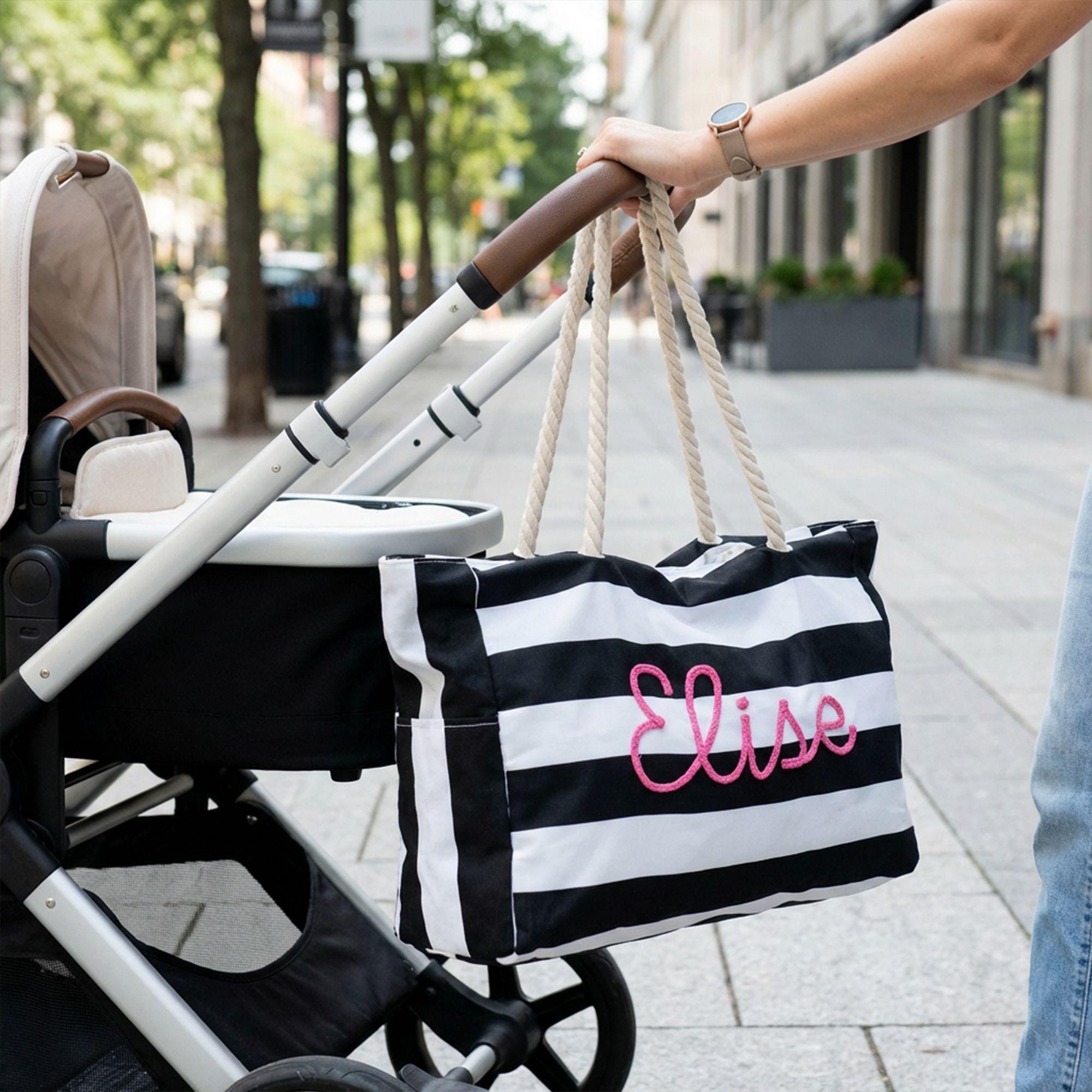 Personalized Hand Embroidered Waterproof Beach Tote Bag for Unique & Love | JNSBag128