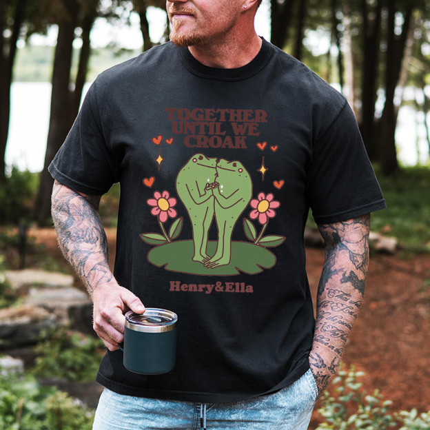 Personalized Name Frog Anniversary Shirt for Unique & Love | JNSCloth48