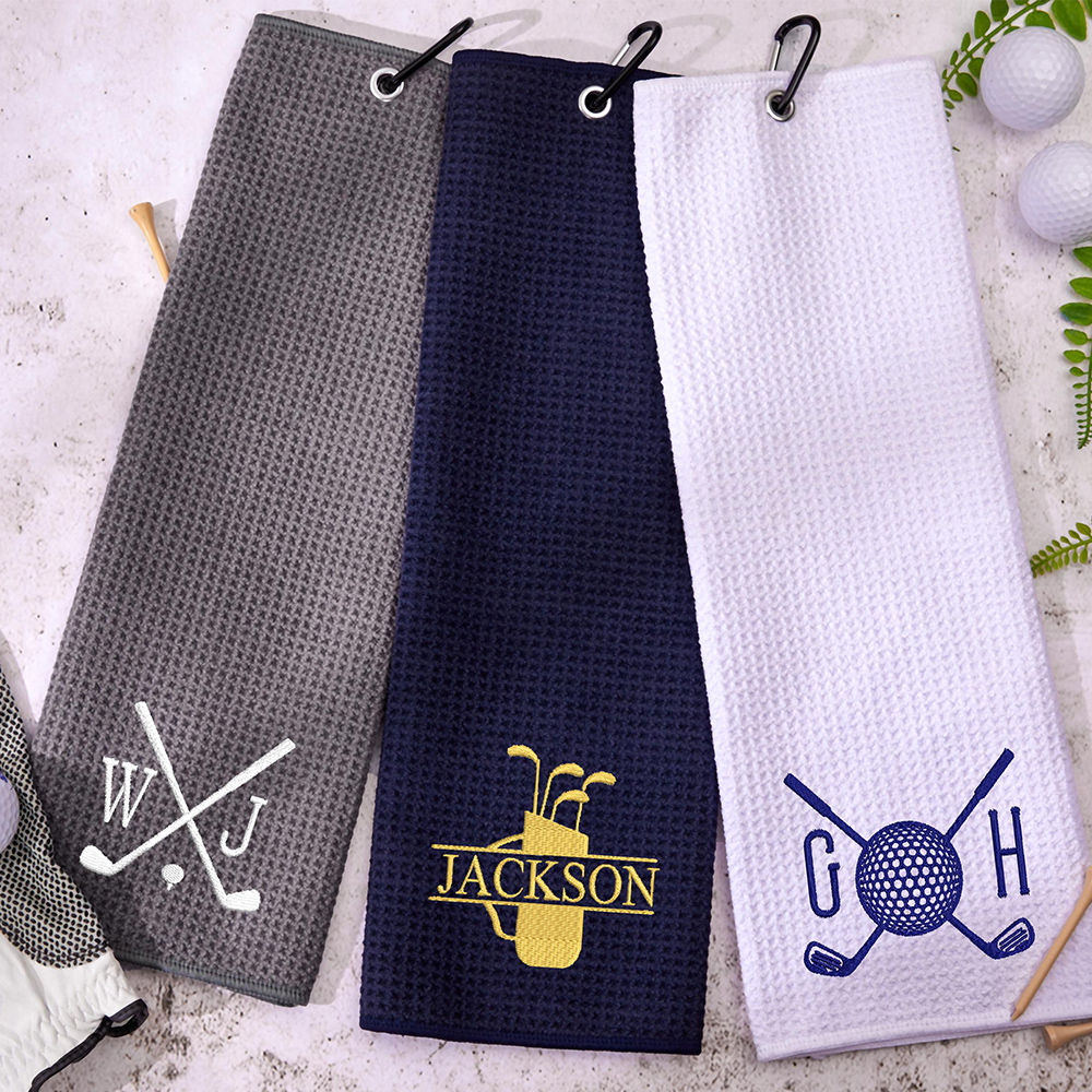 Personalized Monogram Embroidered Golf Towel | JNSCloth36