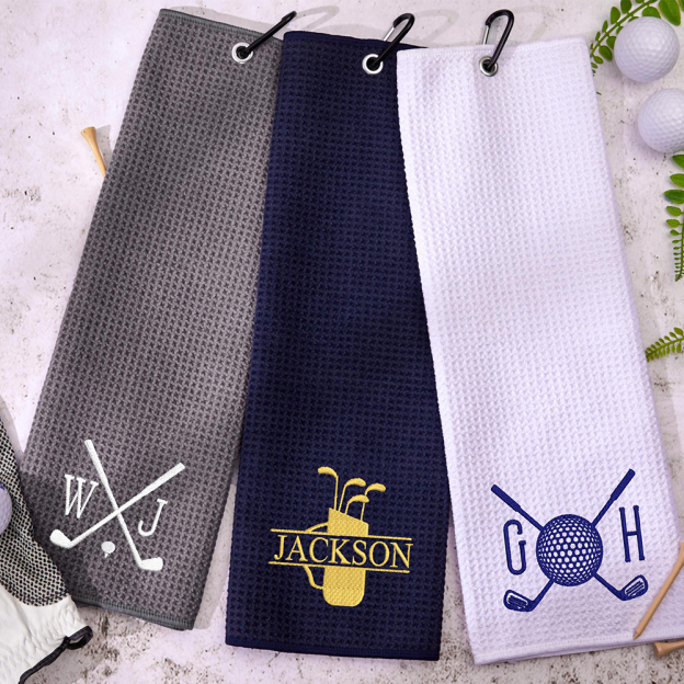 Personalized Monogram Embroidered Golf Towel | JNSCloth36