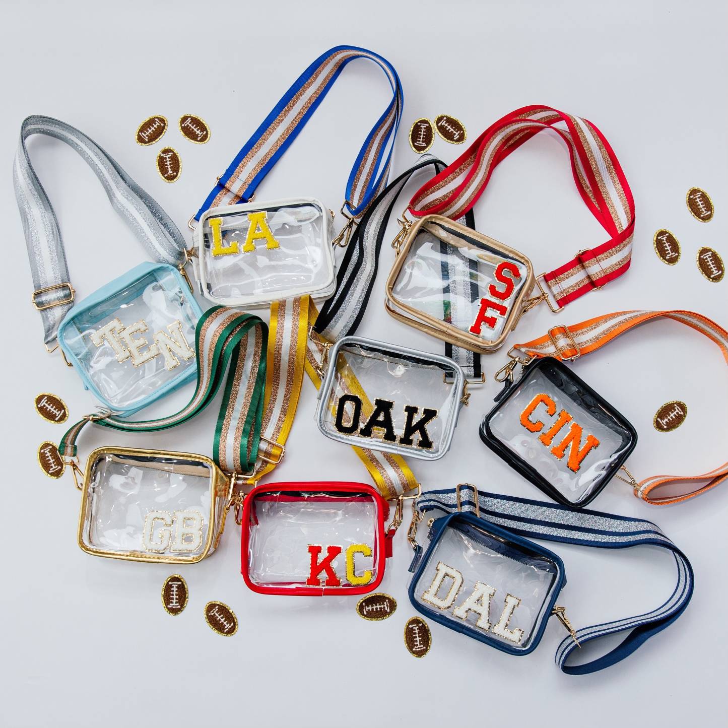Personalized Clear Stadium Crossbody Bag for Unique & Love | JNSBag39