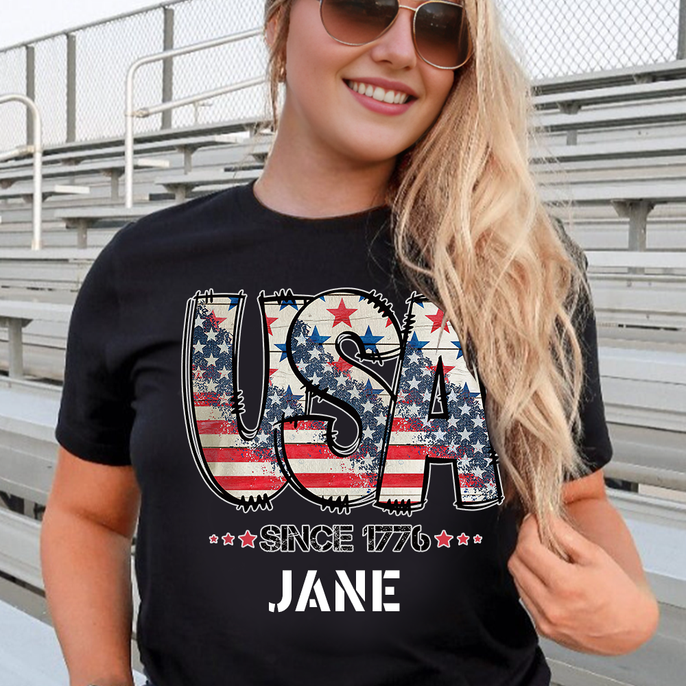 Personalized July 4th Patriotic Shirt for Unique & Love | JNSJuly29