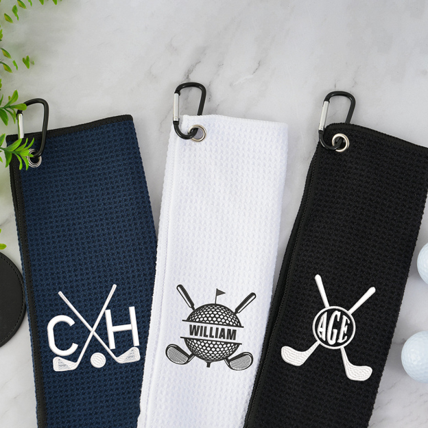 Personalized Monogram Embroidered Golf Towel | JNSCloth36