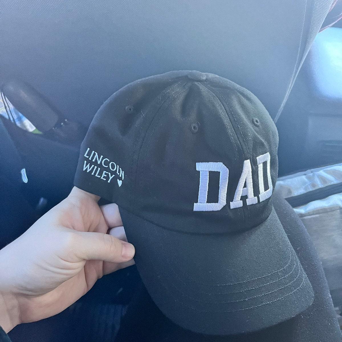 Personalized Embroidered DAD Hat with Kids Names for Unique & Love | JNSHat10