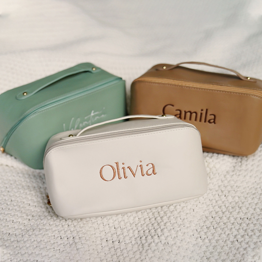 Personalized Embroidered Makeup Bag for Unique & Love | JNSBag30