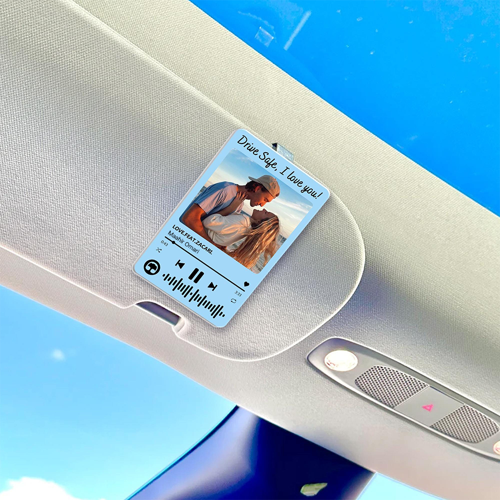 Personalized Song & Photo Car Visor Clip for Unique & Love | JNSDec190