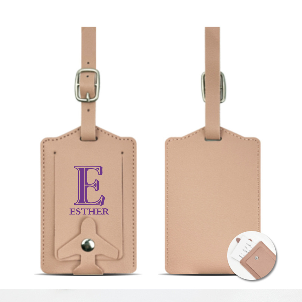 Personalized Monogram Leather Luggage Tag | JNSDec192