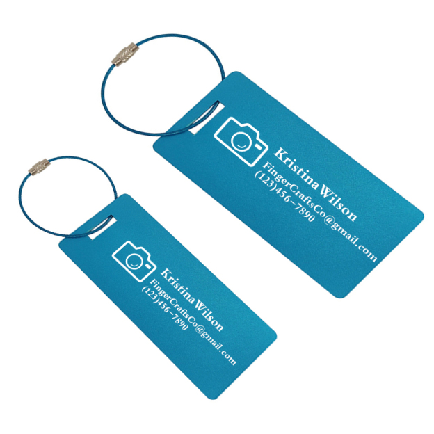 Personalized Engraved Metal Luggage Tag | JNSDec92
