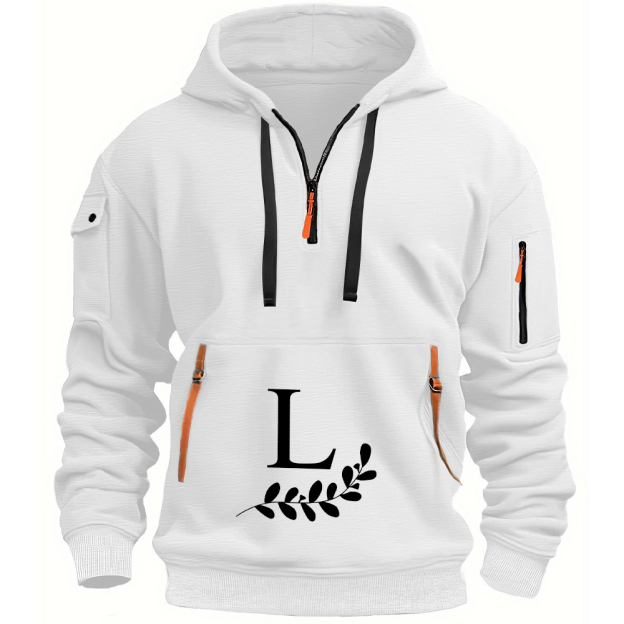 Personalized Monogram Zip Pullover Hoodies for Men | JNSCloth38