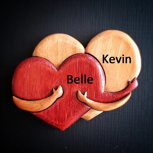 Personalized Wood Couple Heart Puzzle for Unique & Love | JNSDec115