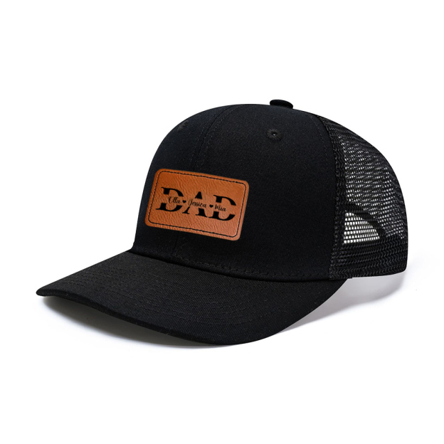 Personalized DAD Hat with Kids Names for Unique & Love | JNSHat09