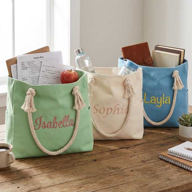 Personalized Embroidered Ocean Soul Beach Canvas Bag for Unique & Love | JNSBag127