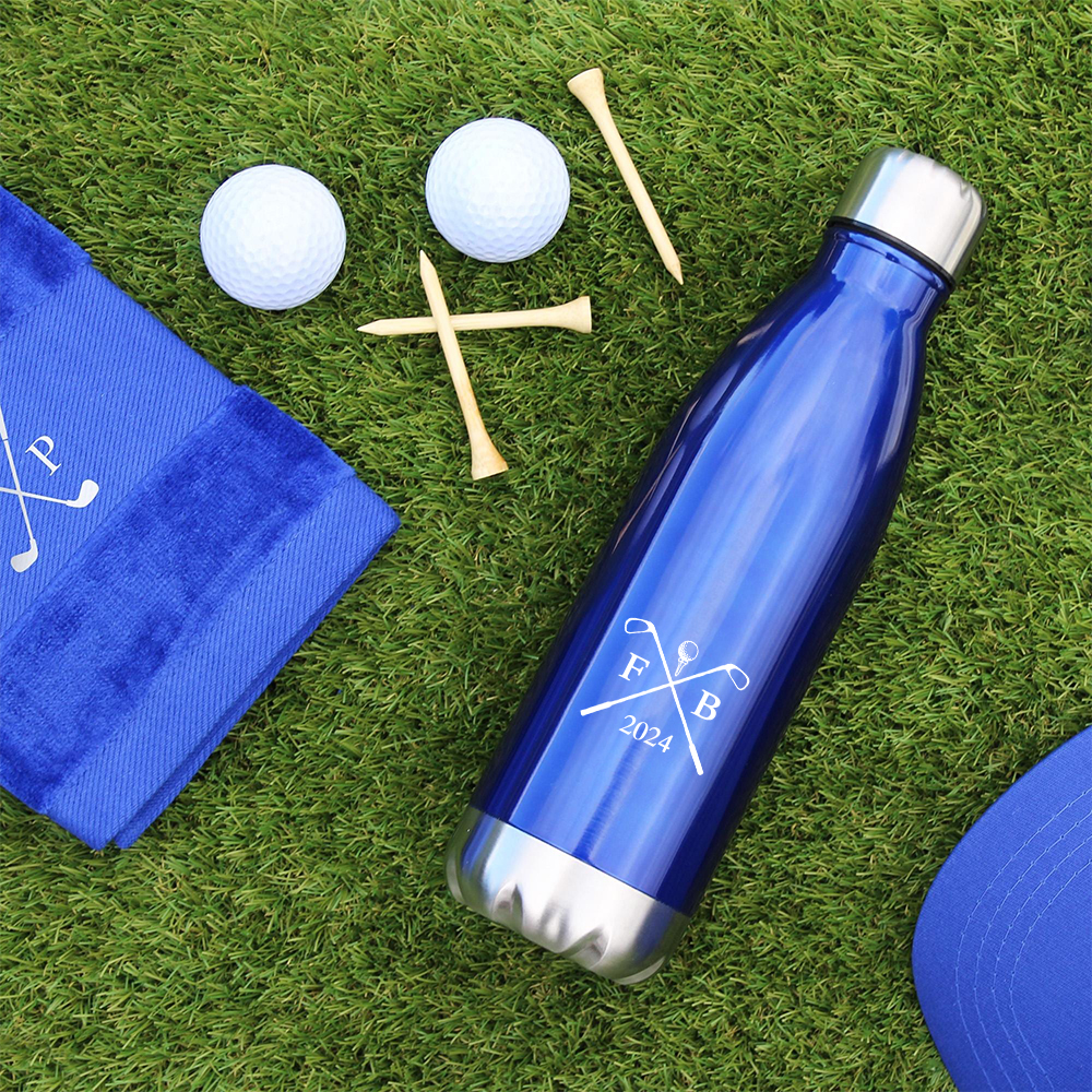 Personalized Monogram Golf Insulated Water Bottle | JNSBottle01