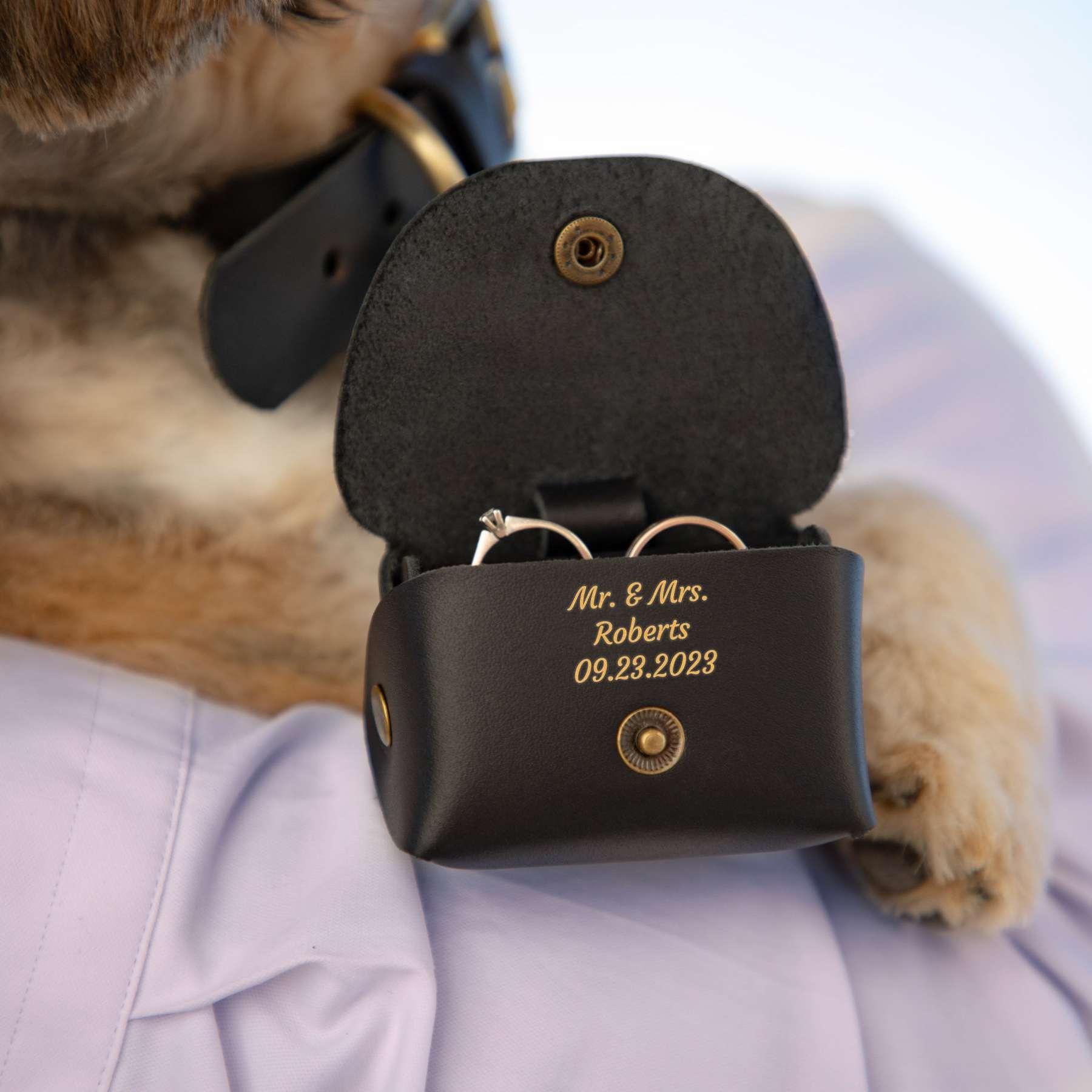 Personalized Pet proposal ring pouch for Unique & Love | JNSBag21