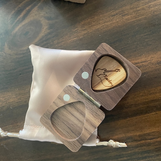 Personalized Wooden Guitar Picks Box for Unique & Love | JNSDec33