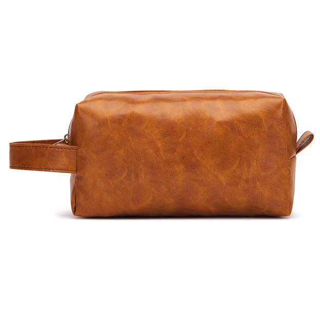 Personalized Leather Monogram Engraved Wash Bag for Unique & Love | JNSBag27