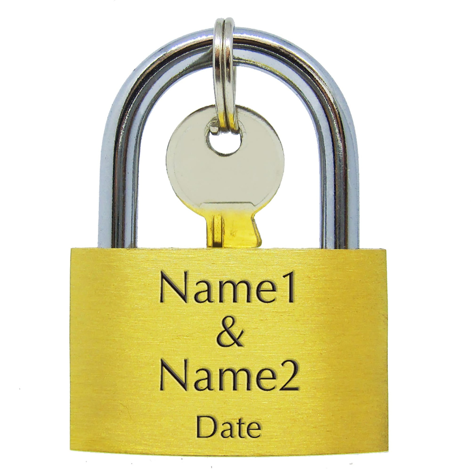 Personalized Engraved Padlock With Any Text for Unique & Love | JNSDec48