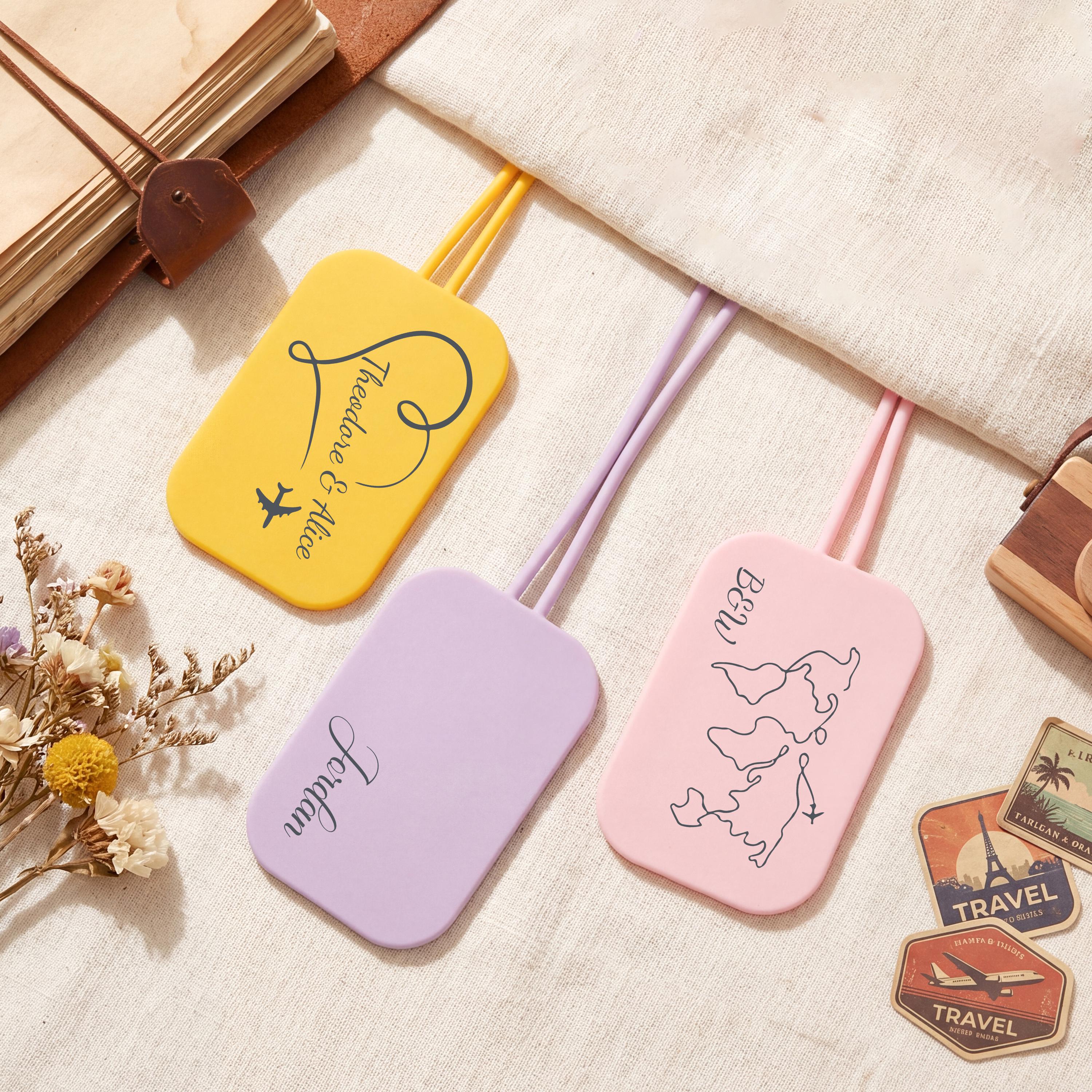 Personalized Name Silicone Luggage Tag for Unique & Love | JNSDec215
