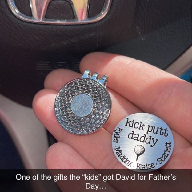 Personalized Engraved Golf Ball Marker with Hat Clip | JNSTool04