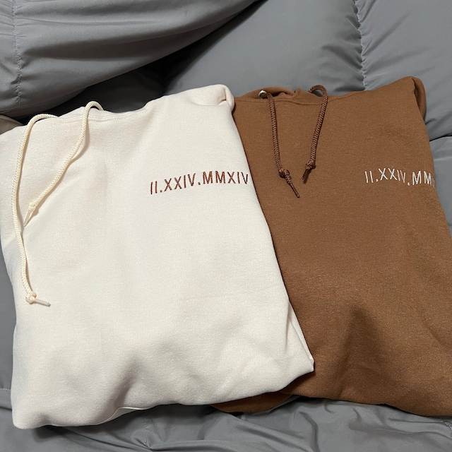 Personalized Embroidered Roman Numeral Hoodie for Unique & Love | JNSCloth15