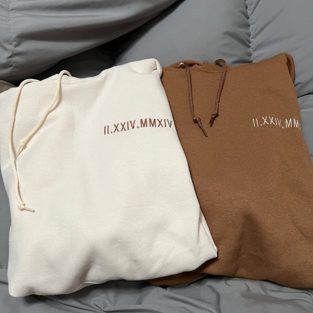 Personalized Embroidered Roman Numeral Hoodie for Unique & Love | JNSCloth15