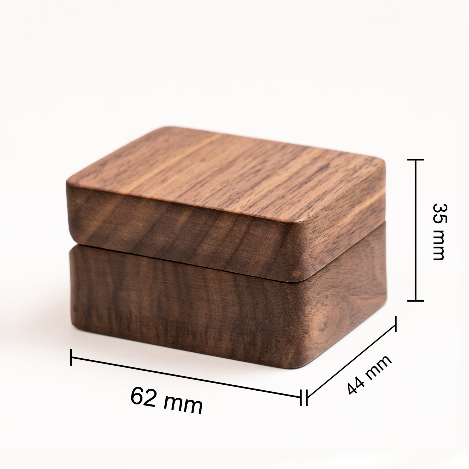 Personalized Triple Slots Wedding Ring Box for Unique & Love | JNSDec39