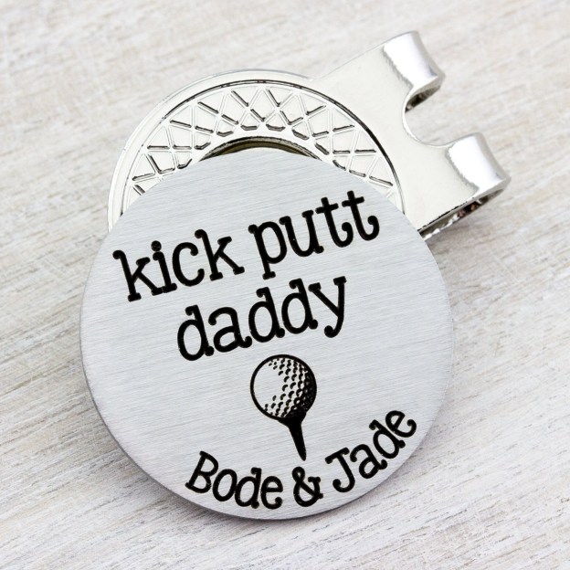 Personalized Engraved Golf Ball Marker with Hat Clip | JNSTool04