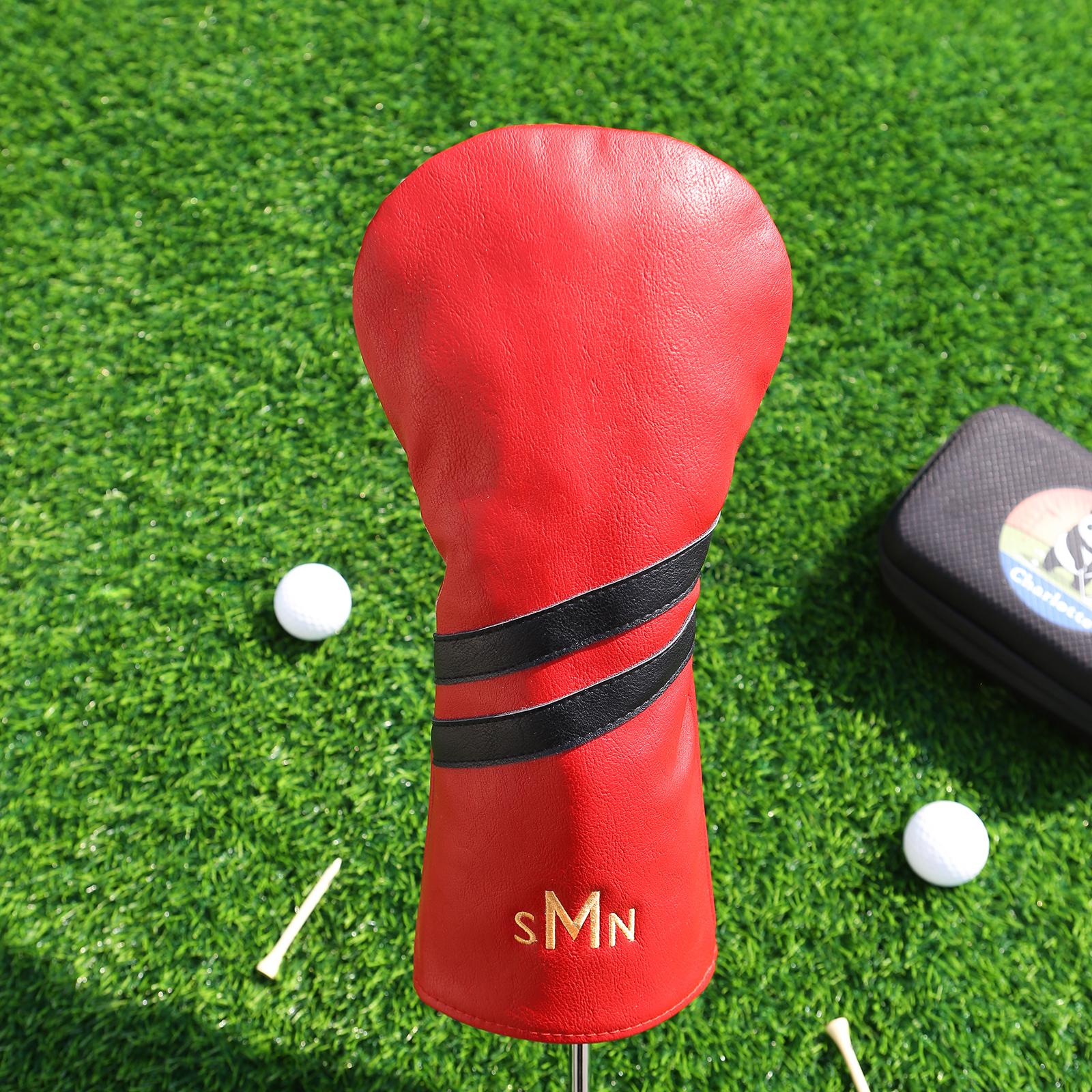 Personalized Monogram Embroidered Golf Club Leather Headcover for Unique & Love | JNSBag125